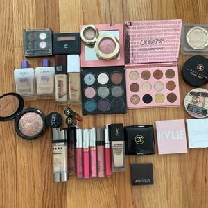 Makup bundle lots of makeup YSL CHANEL MAC ANASTASIA BEVERLY HILLS KYLIE COSM.